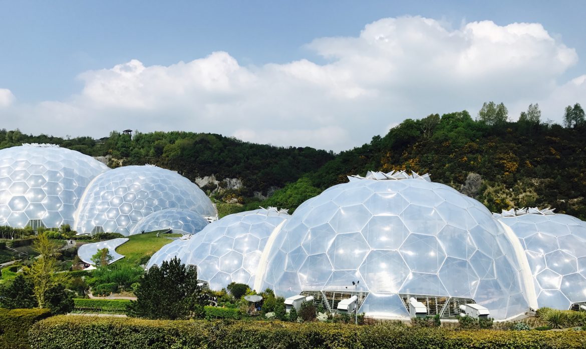 Eden Project Biomes in Cornwall, England